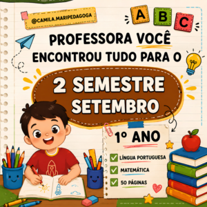 1º ANO | LÍNGUA PORTUGUESA + MATEMÁTICA MÊS DE SETEMBRO